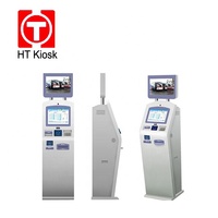 Kiosque d'enregistrement en libre-service 19 pouces pour l'aéroport Lecteur de passeport Machine à imprimer les cartes d'embarquement Kiosque