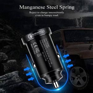 <b>USB</b>-<b>C</b> <b>Adapter</b> QC3.0 <b>USB</b> a Car Charger Rapid Dual-Port Cigarette Charger for Smartphones Dual <b>USB</b> PD Car Charger - Product Image 3