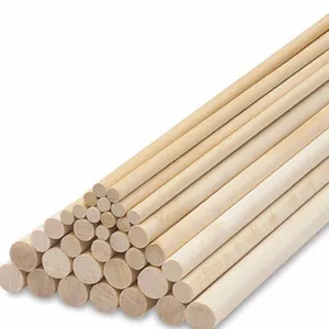 natural custom wooden dowels dowel wood rods decoration rolling craft pin art hardwood wood craft sticks