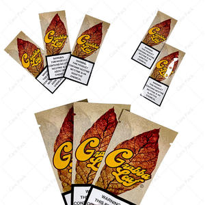 Wieder versch ließbarer Großhandel Drei-Seiten-Siegel beutel Reiß verschluss Glänzende Mylar-Tasche Geruchs neutrale Tabak-Zigarren verpackungen Verpackungs beutel - Product Image 1