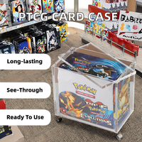 Étui transparent en acrylique ETB avec couvercle magnétique, étui de protection en acrylique, style moderne pour cartes Pokémon, étui pour booster TCG