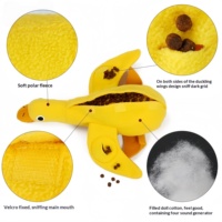 Jouet pour chien Snuffle en forme de canard, distributeur de friandises, puzzle d'entraînement IQ avec cachettes pour alimentation lente et soulagement de l'ennui