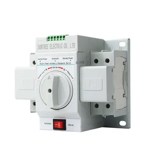 Electrical ATS Automatic Transfer Switch 32A with Overload Protection Changer Over Switch 230V