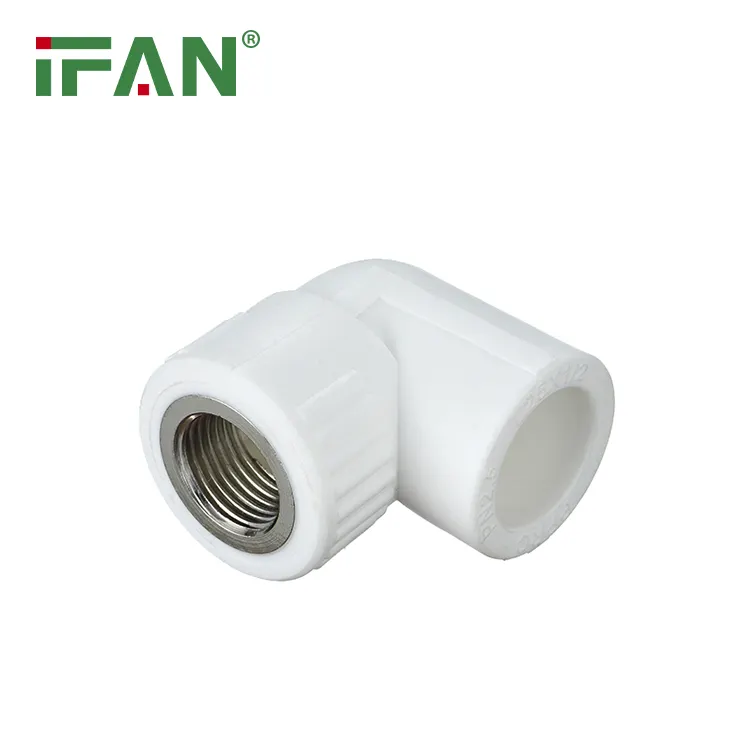Wholesale Price Hot Sell IFAN PN20 White Welding PPR Fittings Female Elbow Plumbing Pipe PPR