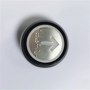 Bouton d'ascenseur géant Kone A4J16463 A4J16465 en acier inoxydable, pièces industrielles - Product Image 2