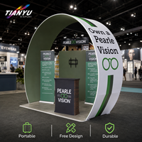 TIANYU Tissu imprimé pour mur, graphisme personnalisé, cadre en aluminium de qualité, impression couleur résistante à la décoloration pour les expositions professionnelles