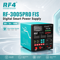 Alimentation CC à affichage numérique RF4 RF-3005PRO FIS 30V 5A avec commutation automatique MA/A, réparation rapide des courts-circuits de téléphones, détection rapide des pannes