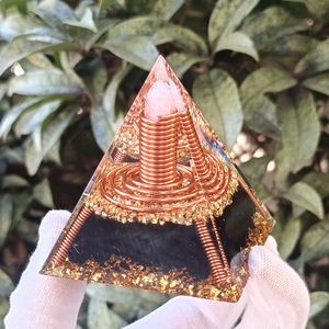 Pyramide de bobine Tesla en résine époxy, artisanat, 6cm 8cm 10cm, décoration intérieure, ornement de bureau, aménagement de aquarium, cadeau - Product Image 4