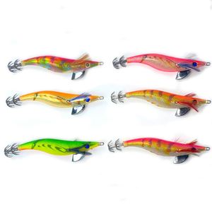 Señuelo de pesca japonés de 20g/0,7 oz, molde de madera para camarones <span class=keywords><strong>Egi</strong></span>, anzuelo de calamar, plantilla, señuelo de pulpo - Product Image 5