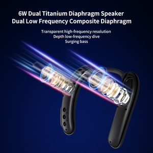 Kotak musik Gaming suara Stereo Super, untuk <span class=keywords><strong>Bluetooth</strong></span> 5.4, Speaker Neckband nirkabel, perangkat musik dapat dipakai untuk penggunaan komputer - Product Image 6