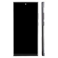 Rakitan Digitizer Layar Sentuh LCD TFT Berbingkai untuk Samsung Galaxy Note20 Ultra SM-N986B Tanpa Dukungan Sidik Jari Warna Hitam