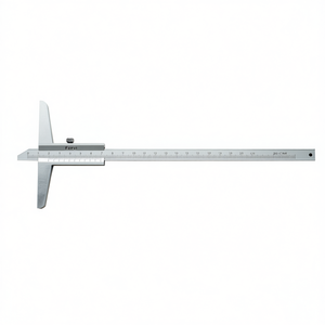 Fervi Satin Depth <b>Gauge</b> 20 Cm Precision <b>Measurement</b> <b>Tool</b> For Metalworking - Product Image 2