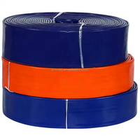 Tuyau d'irrigation agricole flexible en PVC de 3 pouces, résistant à haute pression (6 bars), pour l'arrosage des fermes (50 pieds/rouleau)