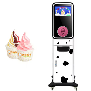 Máquina Expendedora Automática de Helado Suave en Cono, Robot Comercial de Autoservicio, Pantalla Táctil de 12 Pulgadas, Refrigeración por Compresor, 10L - Product Image 1