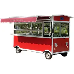 Electric Food Carts Truck Van Beautiful Street Electric Food Truck for Fast Food