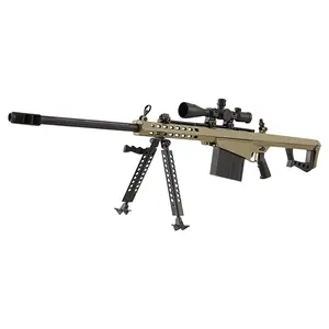 Black Sniper senapan logam Diy logam Barrett M82A1 mainan senjata model senapan militer SASR senjata mainan model untuk dewasa