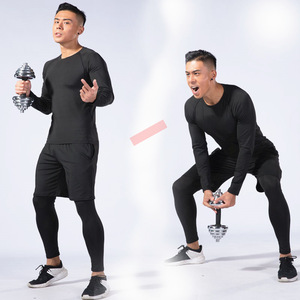 Ensembles de sport extensibles pour hommes - Vêtements de compression à séchage rapide |   Combinaisons d'entraînement pour le basketball et la course à pied |   Fabrication sur mesure en gros - Product Image 4