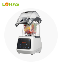 Couverture insonorisée pour blender, pot en Tritan de 1,5 L, blender silencieux, mixeur pour smoothies