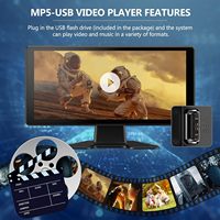 YWX Moniteur Enregistreur MP4 DVR pour Voiture à Écran Partagé 4 Canaux de 10,36 Pouces Avec Caméra de Recul AHD Avant et Arrière pour Camion/Bus/Remorque/VR