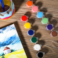 Gxin K001B Vente à chaud de bandes de pot de peinture acrylique de haute qualité art 12 couleurs set de peinture acrylique pour artistes