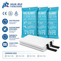 Couverture anti-feu d'urgence en gros pour la cuisine domestique, couverture de sécurité en fibre de verre résistante à la chaleur avec pochette de rangement murale facile