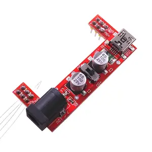 New 2 channel Bread board dedicated power supply module 5V/3.3V red