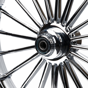 Jantes de <span class=keywords><strong>moto</strong></span> avant arrière 18/21/23 chromées à rayons multiples pour les jantes de roues 18-later harley Softail Fatboy Breakout, <span class=keywords><strong>Tubeless</strong></span> Wheels - Product Image 4