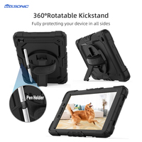2024 étui robuste robuste Protection complète housse antichoc 360 Rotation support bandoulière pour iPad 10.2 9e génération