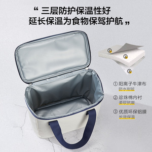 Picnic Bag Insulated Lunch Cooler Large Capacity Oxford Cloth Outdoor Camping Storage Bag With Handle - Product Image 3