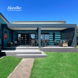 Pérgola Bioclimática Automática <span class=keywords><strong>4x4</strong></span> para Patio Trasero, Toldo para Patio Exterior, Impermeable, Gazebo para Jardín - Product Image 1