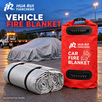 Couverture anti-feu automobile OEM avec fibre de verre résistante au feu et revêtement en silicone