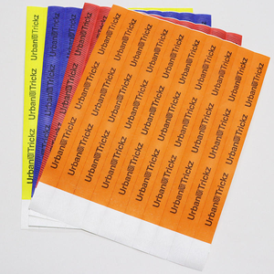 Dây đeo cổ tay giấy dùng một lần với <span class=keywords><strong>logo</strong></span> & màu tùy chỉnh | Chống rách cho các sự kiện & kiểm soát truy cập lễ hội bên - Product Image 2