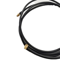 Conector Eléctrico, Cable Coaxial LMR240 de 2500 mm, Ensamblaje SMA Hembra Crimpado para Panel, Conectores SMA Macho Crimpado en Ángulo Recto de Fábrica