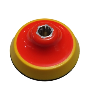 Plaquettes de support en caoutchouc JDK de 4 pouces avec fixation auto-agrippante, rigides 5/8-11 pour meuleuse d'angle, polisseuse, ponceuse, personnalisables OEM, 100MM - Product Image 2