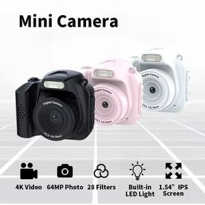 Fabrication de LOGO personnalisé, appareil photo numérique avec 28 filtres, 1,54'', 64MP, 4K, mini portable, rétro, vision nocturne, MicroSD - Product Image 2