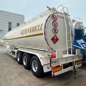 3 essieux 45 60cbm 4 compartiments en aluminium citerne de carburant semi-remorque citernes pétrolier semi-remorque - Product Image 2