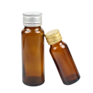 Flacons en verre ambré de 20 ml à 100 ml pour médicaments liquides avec bouchon en aluminium ROPP, options d'emballage et de gravure - Product Image 1