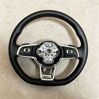 Volant en cuir noir de haute qualité pour Volkswagen VW Polo 6 5 VW Polo Golf R 6 7 8 MK6 MK7 GTi Passat B7 B8