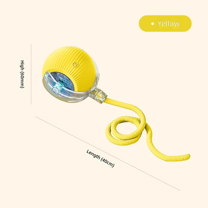 Rolling ball with rope [yellow]