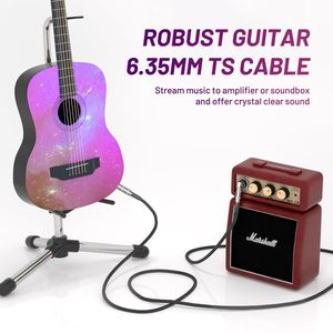 工厂 OEM 3 米电乐器连接线，适用于低音放大器、电吉他、电曼陀林、专业音频放大器 - Product Image 3
