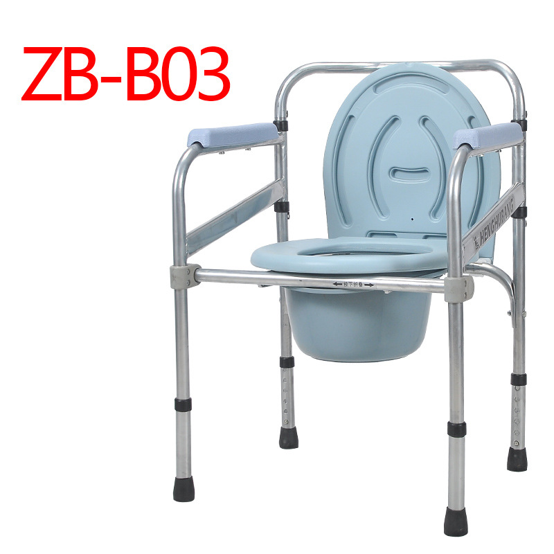 Estilo 1: Silla de inodoro con estructura de tubo de hierro pintada con aerosol.