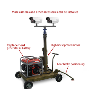 Mât télescopique électrique en alliage d'aluminium de 10 mètres pour éclairage, caméra et antenne mobile monté sur véhicule - Product Image 3