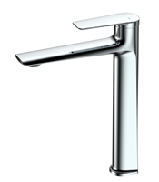 Robinet de lavabo haut à poignée unique Maestro Spectrum moderne, corps en laiton 59A avec valve en céramique Mandun pour projets hôteliers de luxe