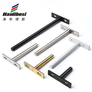 Haidibosi T-Shaped Shelf Support Iron Hidden Wall Mount <b>Bracket</b> For Concealed Tray Storage - Product Image 1