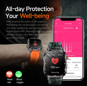 Reloj Inteligente V35 con Llamadas Bluetooth, GPS, para Adultos, Deportivo, Batería de 1020mAh, Aplicación H Band, Resistente al Agua IP68, Llamadas Bluetooth, Negro Naranja - Product Image 6