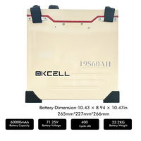 Batterie UAV haute capacité OKCELL 60000mah 71.25V 19S QS12 Plug pour drones de levage lourd