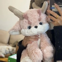 Vente flash - Peluche dragon rose porte-bonheur - Poupées de dessin animé - Super douces - Haute qualité - Animaux - Décoration de la maison - Jouets - Cadeaux d'anniversaire