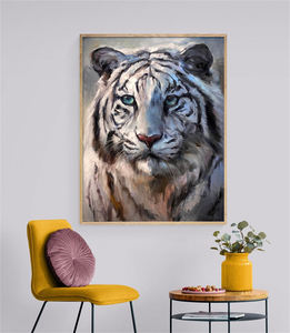 <span class=keywords><strong>Peinture</strong></span> à l'huile peinte à la main d'un <span class=keywords><strong>tigre</strong></span>, art moderne, 20 m, décoration d'intérieur - Product Image 3