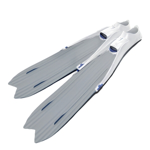 Sirip Freediving Profesional Tahan Lama dari Karet PP, Desain Open Heel Anti-Selip, Kekakuan Sedang, 2 Buah, Ramah Lingkungan untuk Berenang - Product Image 3