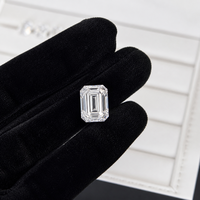 Diamante Cultivado en Laboratorio de Alta Claridad, Corte Esmeralda, 3CT, Color D, VS/VVS, Blanco, para Joyería, Certificado IGI
